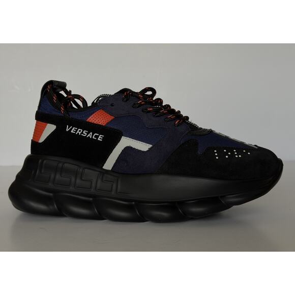 Versace Chain Reaction Chunky Sneakers Black/Blue 12 US (45 Eu) 1021575 IT NIB main image 10